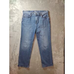 Old Navy Jeans Mens 40x32 Loose Straight Medium Wash Preppy School Casual